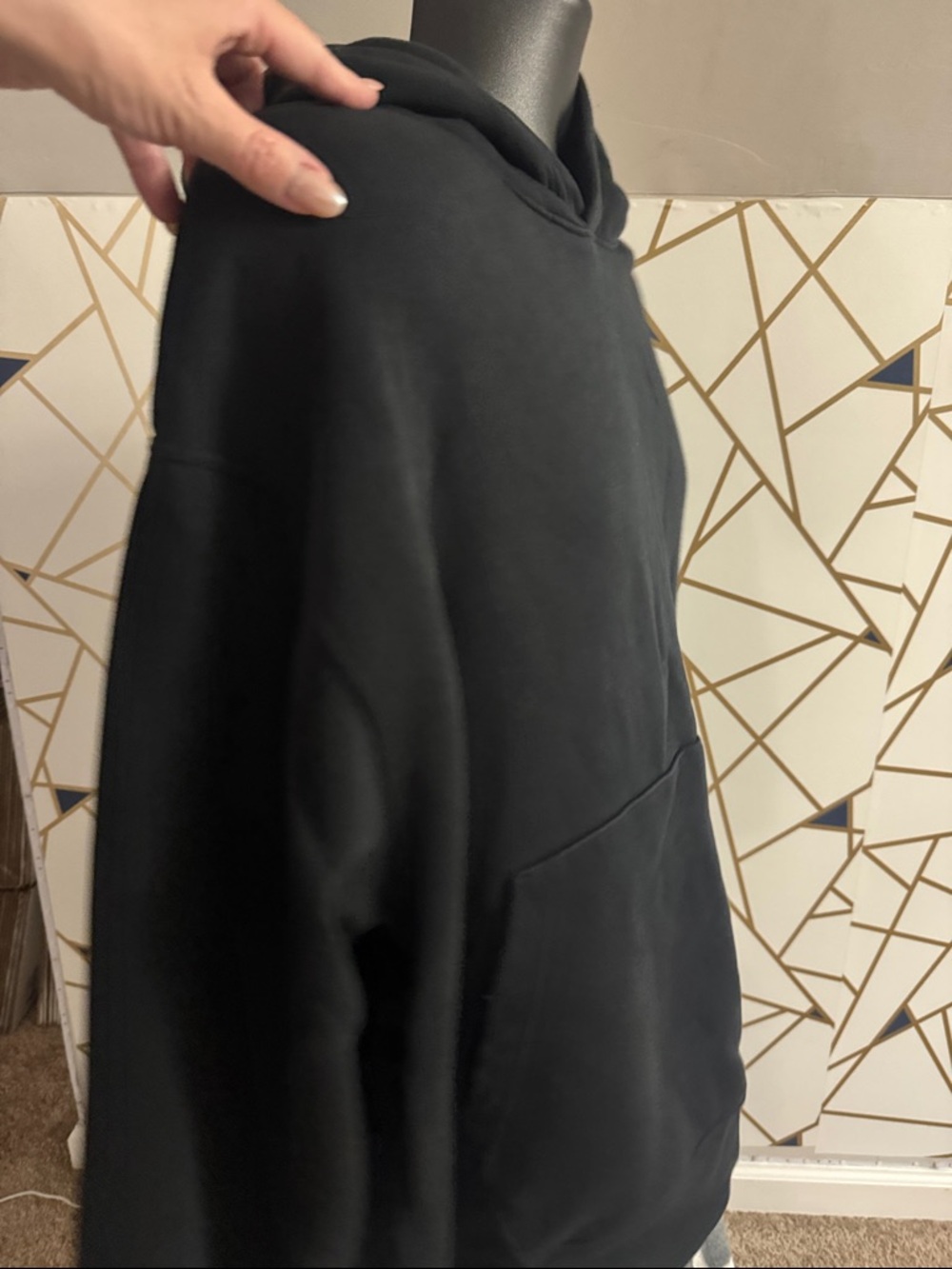 Nike Black Hoodie with White Jumpman Chest Logo - Picture 4 of 9